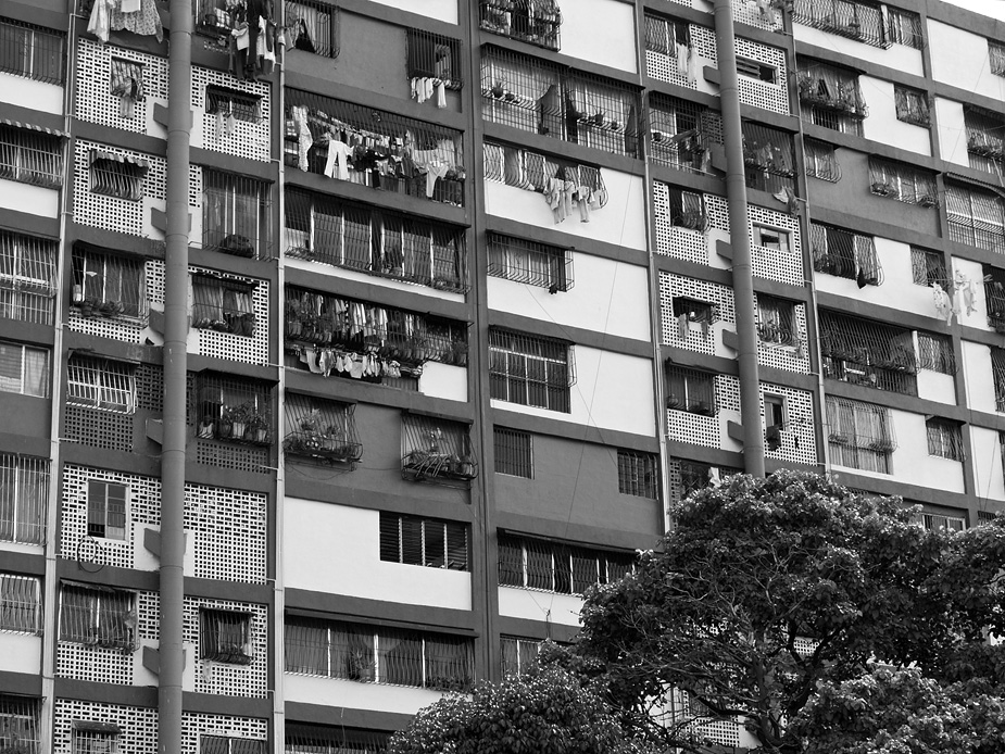 Wohnblock im Barrio 