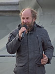 Roland Düringer bei der Demonstration „Bürgerrecht statt Bankenrecht”