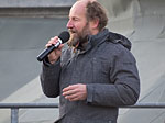 Roland Düringer bei der Demonstration „Bürgerrecht statt Bankenrecht”, Wien, 7.12.2012 (Foto Subhash)