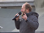 Roland Düringer bei der Demonstration „Bürgerrecht statt Bankenrecht”, Wien, 7.12.2012 (Foto Subhash)