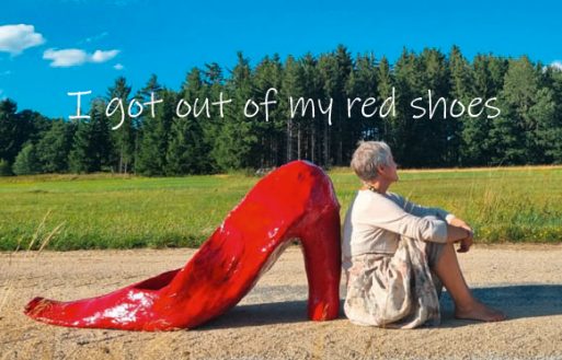 I got out of my red shoes
