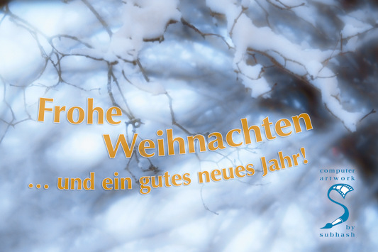 Frohe Weihnachten und ein gutes neues Jahr!
