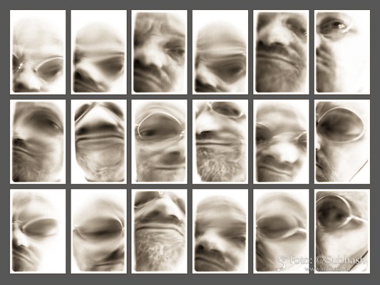 „Selbstportraits auf Butterdose”